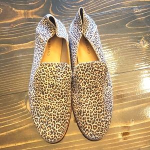 LUCKY BRAND Cahill Leopard print leather flat